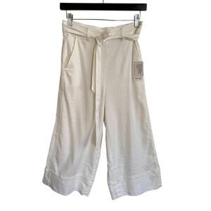 Splendid NWT, Linen and Tencel Pants, White, Size Small